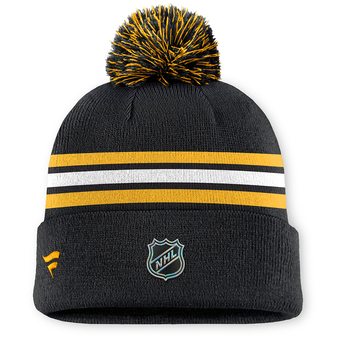 Bruins Authentic Pro Rinkside Black Knit Hat