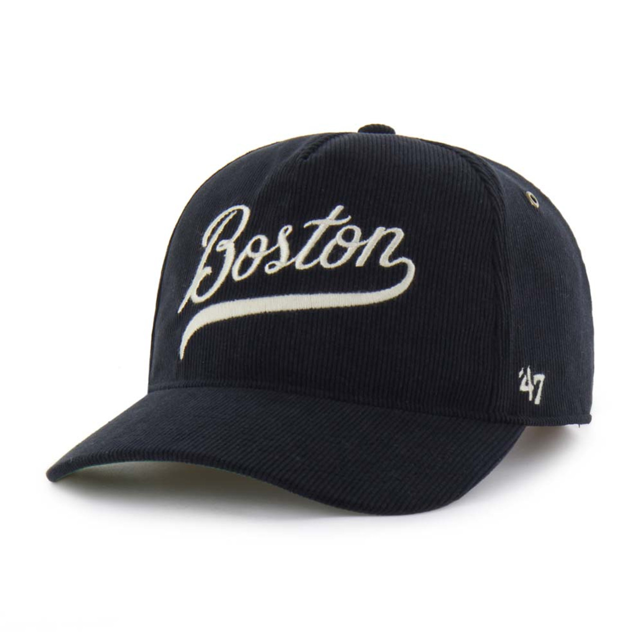 【げげげ】boston 39 25cm Bruins '47 Golden Age Relaxed Fit Cord Hitch Cap - Black
