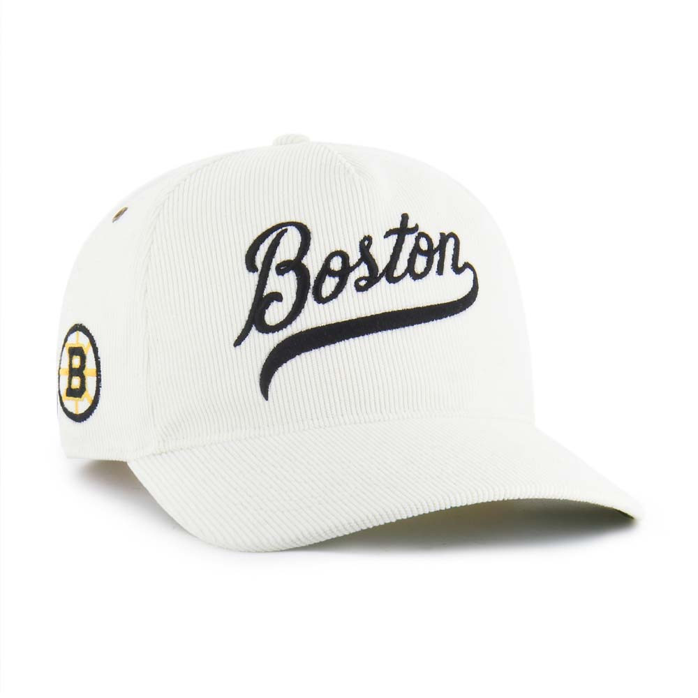 Bruins '47 Golden Age Relaxed Fit Cord Hitch Cap - White