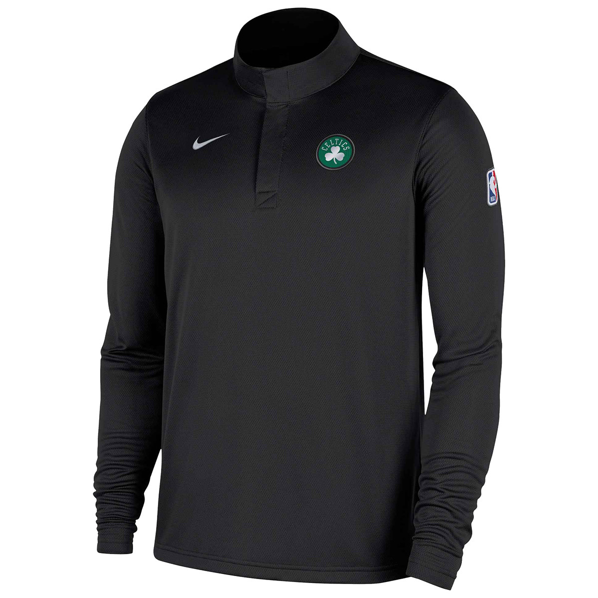 Celtics Nike 2025 Shamrock Black Quarter-Zip Pullover