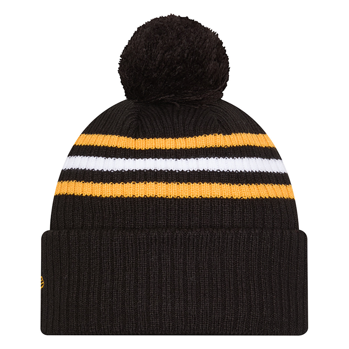 BruinsNewEraBandedPomCuffBlack