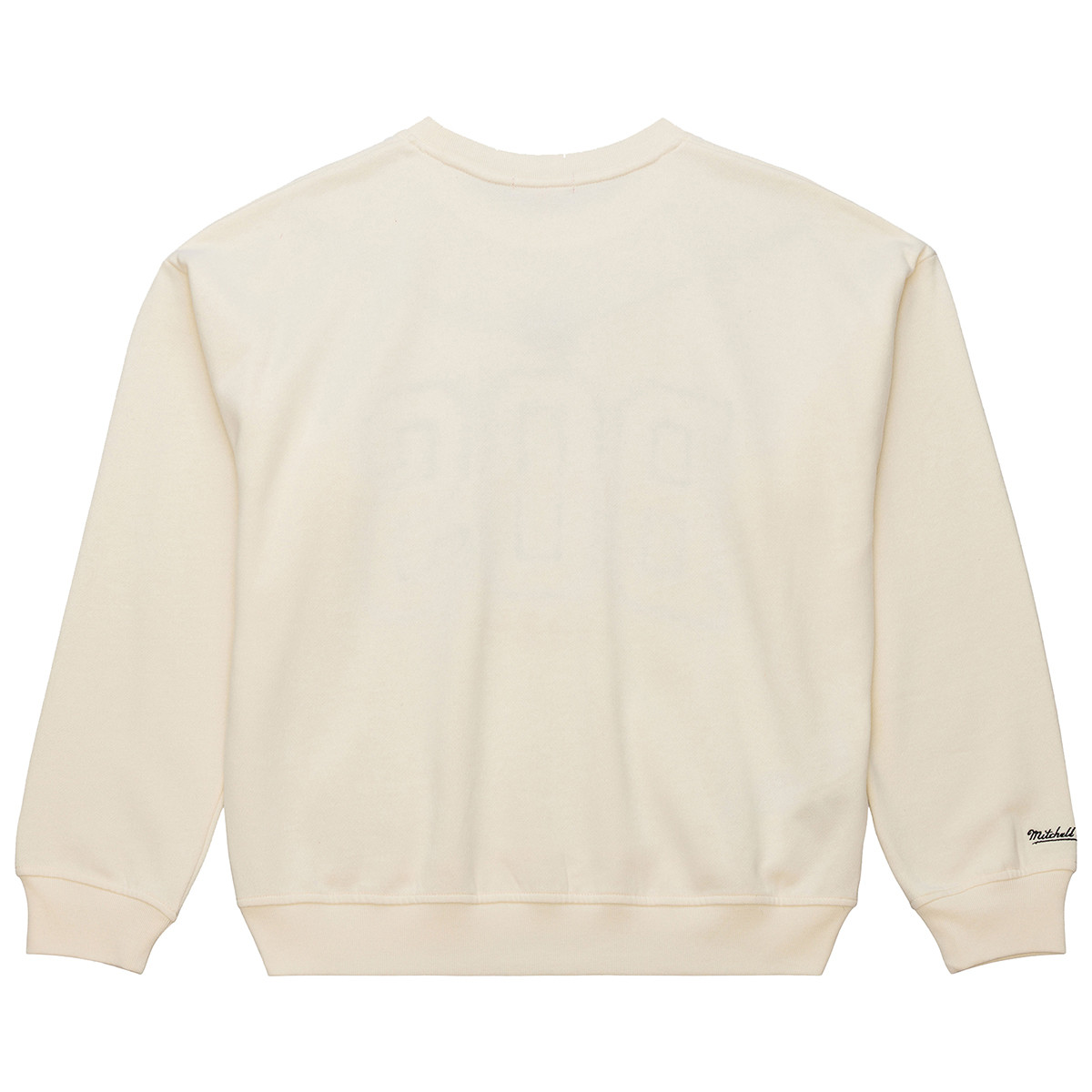 Bruins Ladies Mitchell & Ness Premium White Crew Sweatshirt