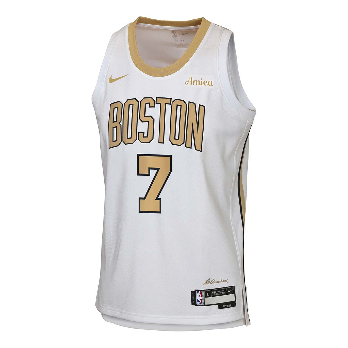 Jaylen Brown Nike 2025-26 City Edition Swingman Jersey w/Amica Patch