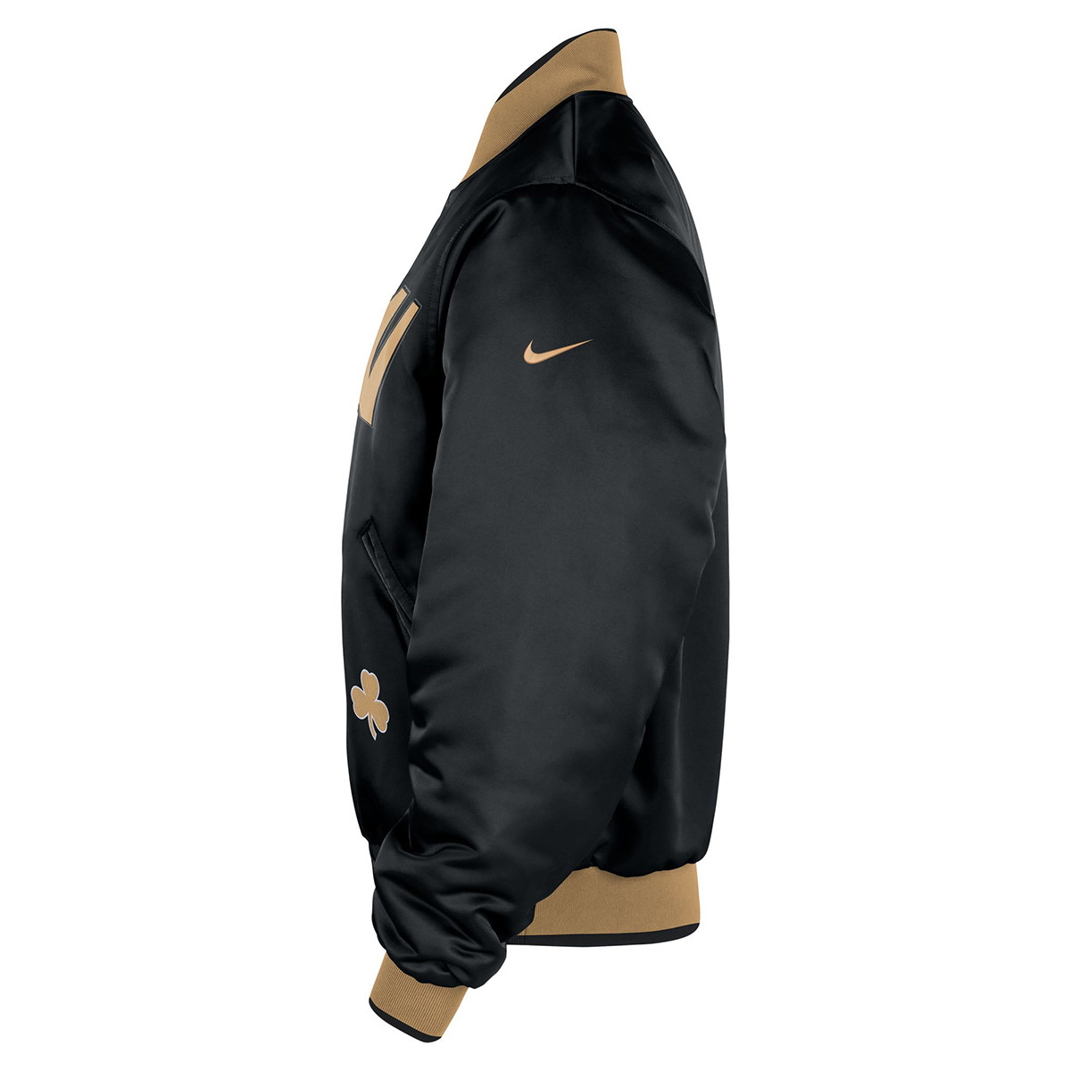 Celtics Nike 2025 City Edition Full-Zip Black Jacket
