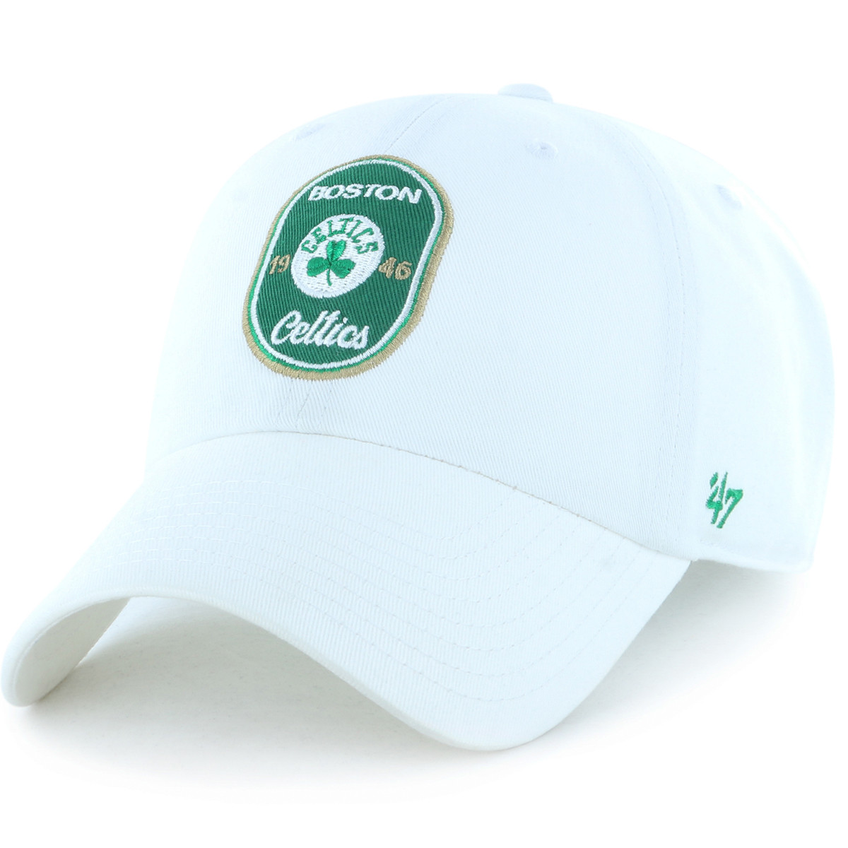Celtics '47 Crosspatch White Clean Up Cap