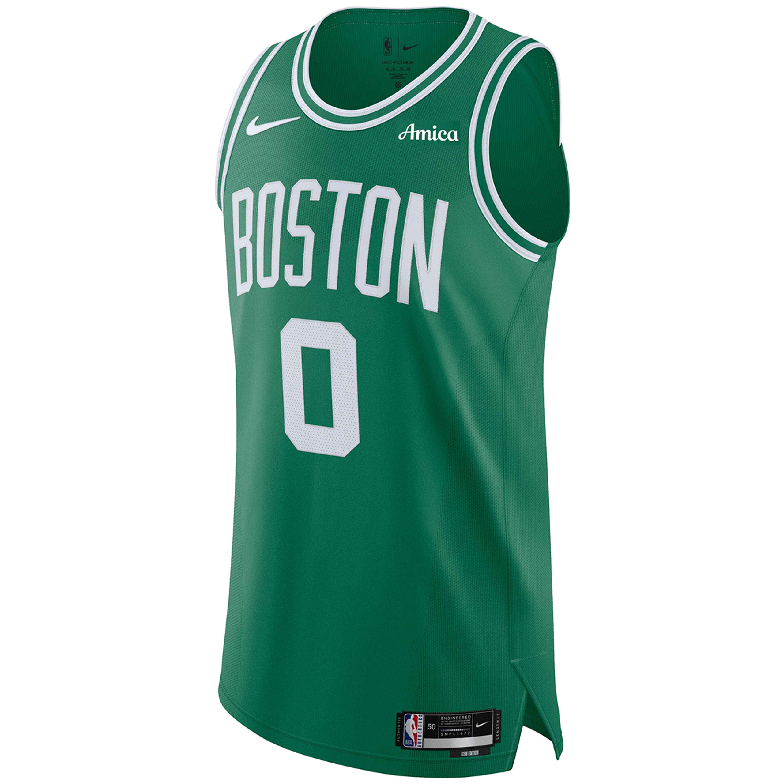 Jordan Celtics Tatum ジャージ Lサイズ Jayson Tatum Nike Icon Swingman Jersey w/Vistaprint Patch