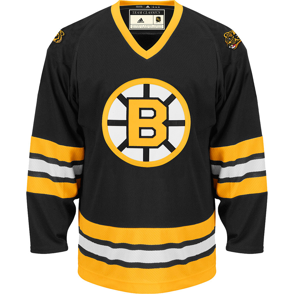 Yellow Jersey Bruins Jersey Retro Bruins Adidas Vintage Authentic