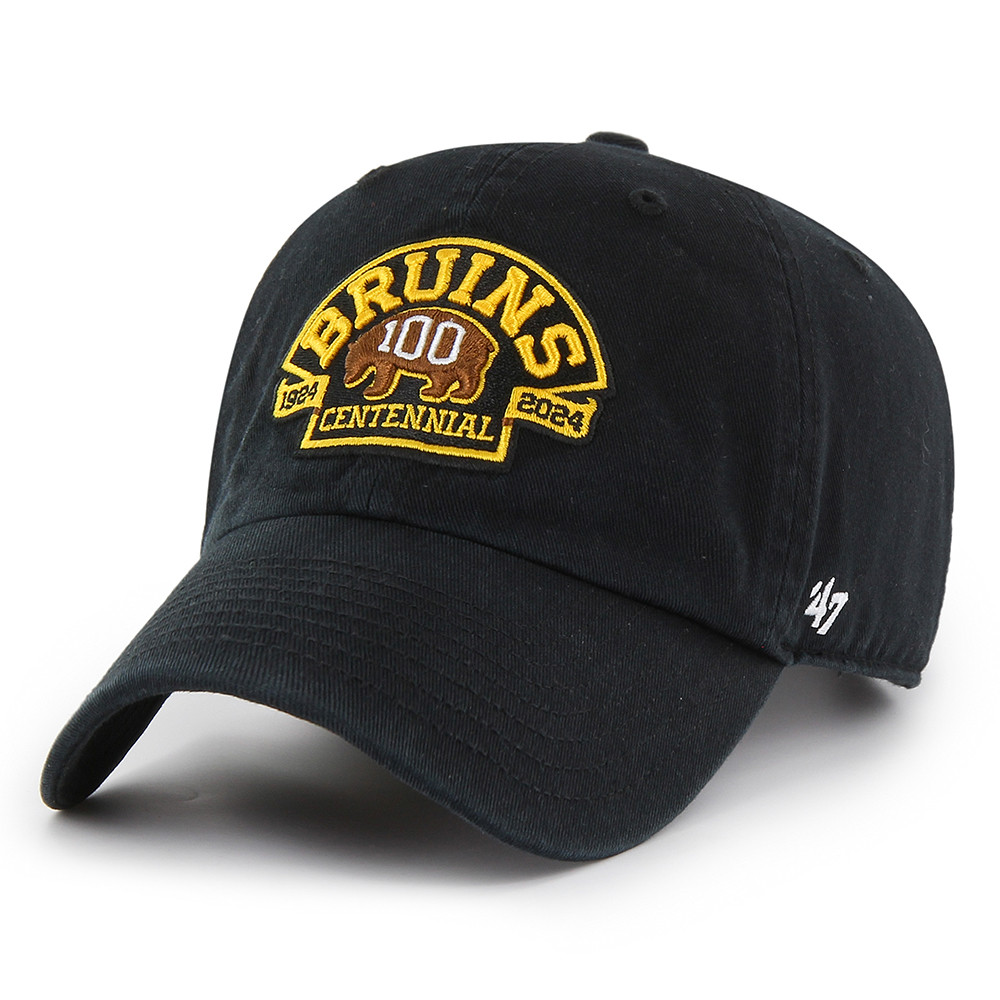 Bruins '47 Centennial Logo Black Clean Up Cap