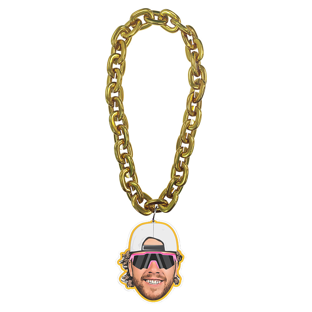 アクセサリー FORCE FES STAFF GOLD CHAIN Pastrnak Face Gold FanChain - Boston ProShop
