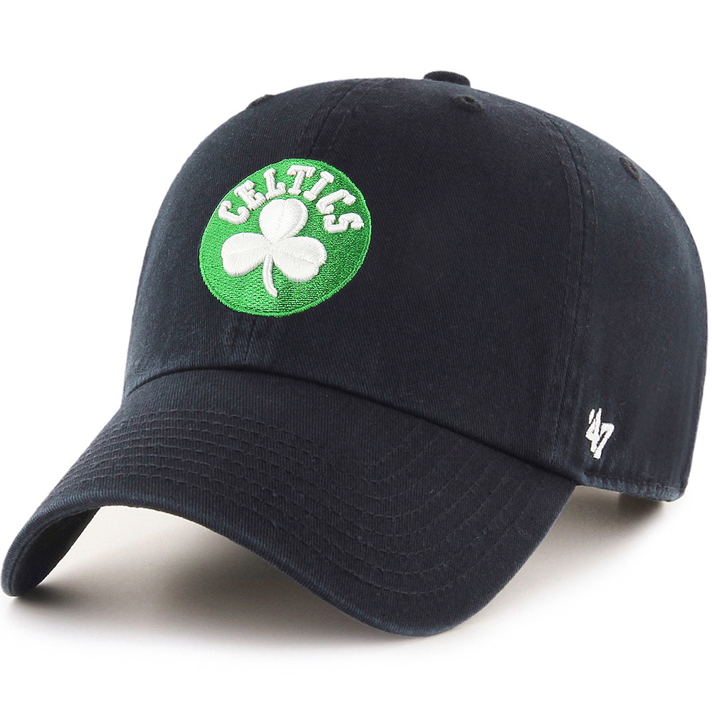 Celtics '47 Shamrock Black Clean Up Cap - Boston ProShop