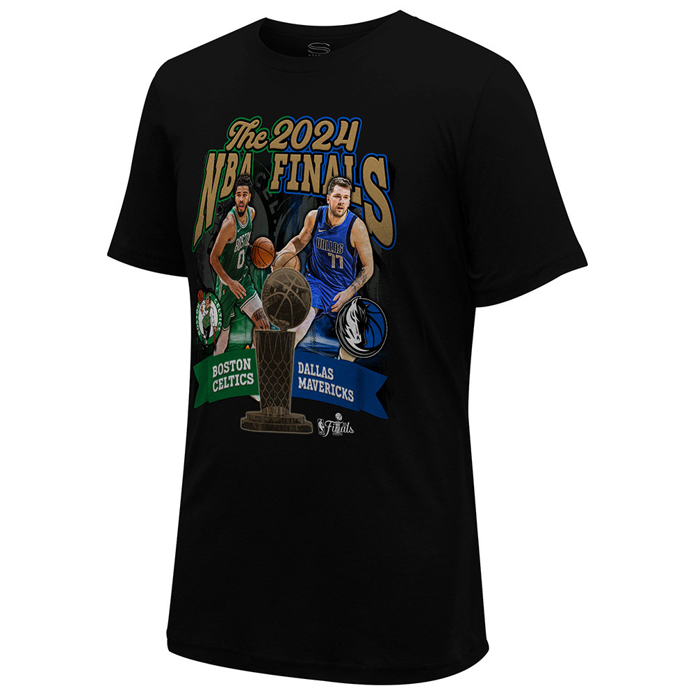 Celtics-Mavericks 2024 NBA Finals Dueling Player Tee