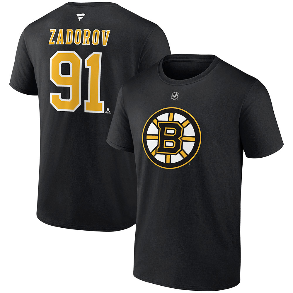 Zadorov Name and Number Tee - Boston ProShop