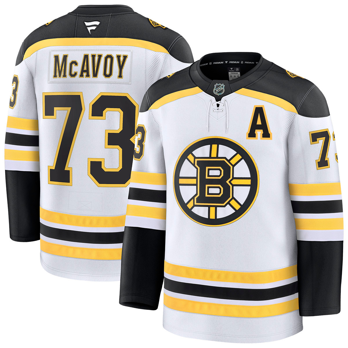 McAvoy Fanatics White Away NHL Premium Jersey - Boston ProShop