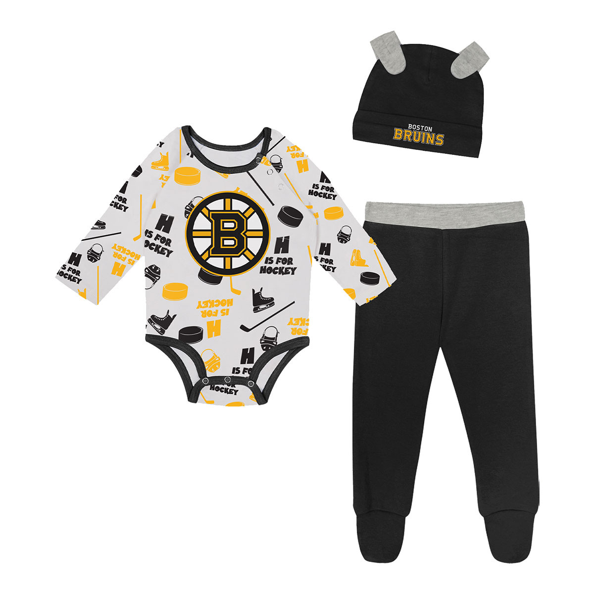 BruinsNewbornLittleChamp3pcCre