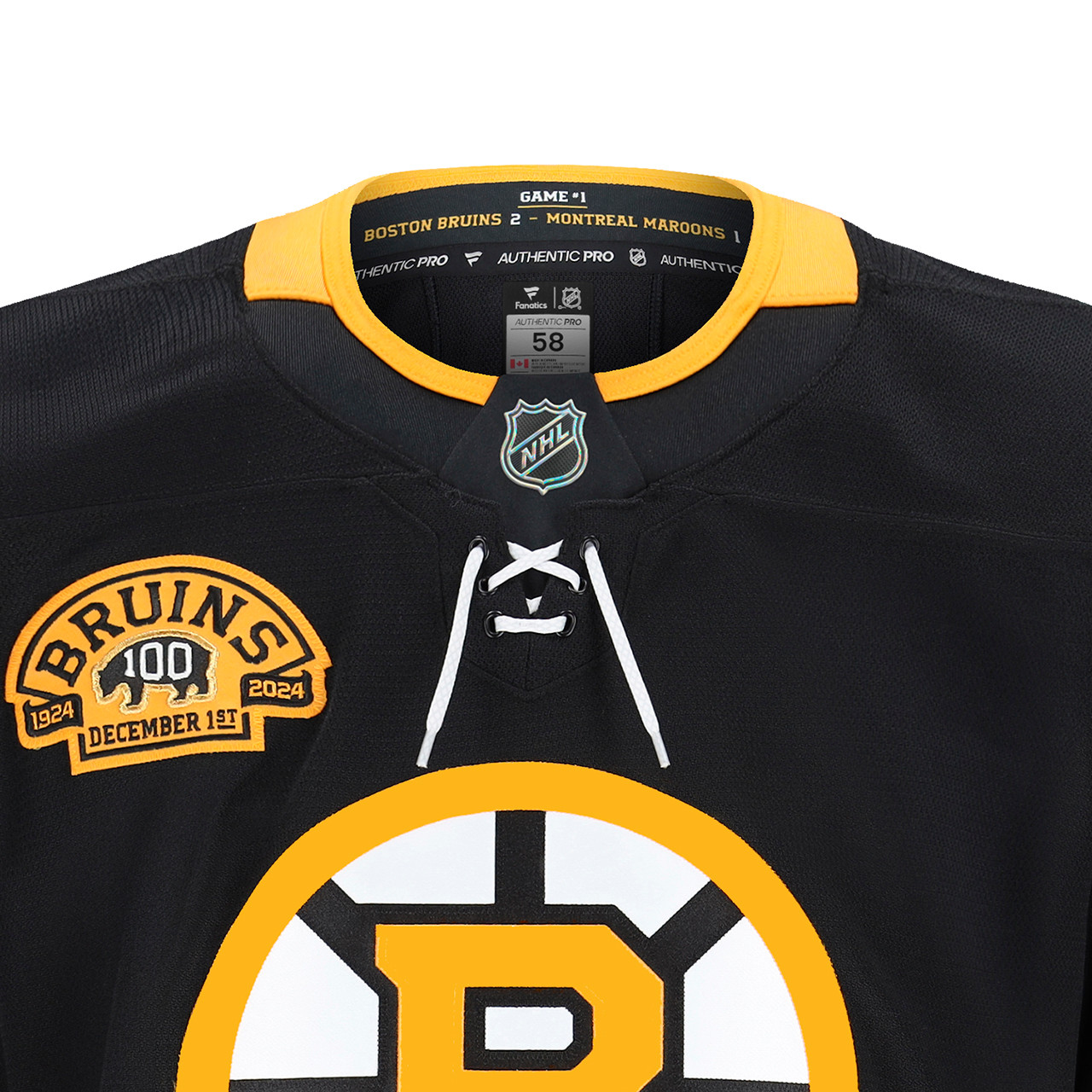 Charlie McAvoy Fanatics Authentic Pro Centennial Game Jersey