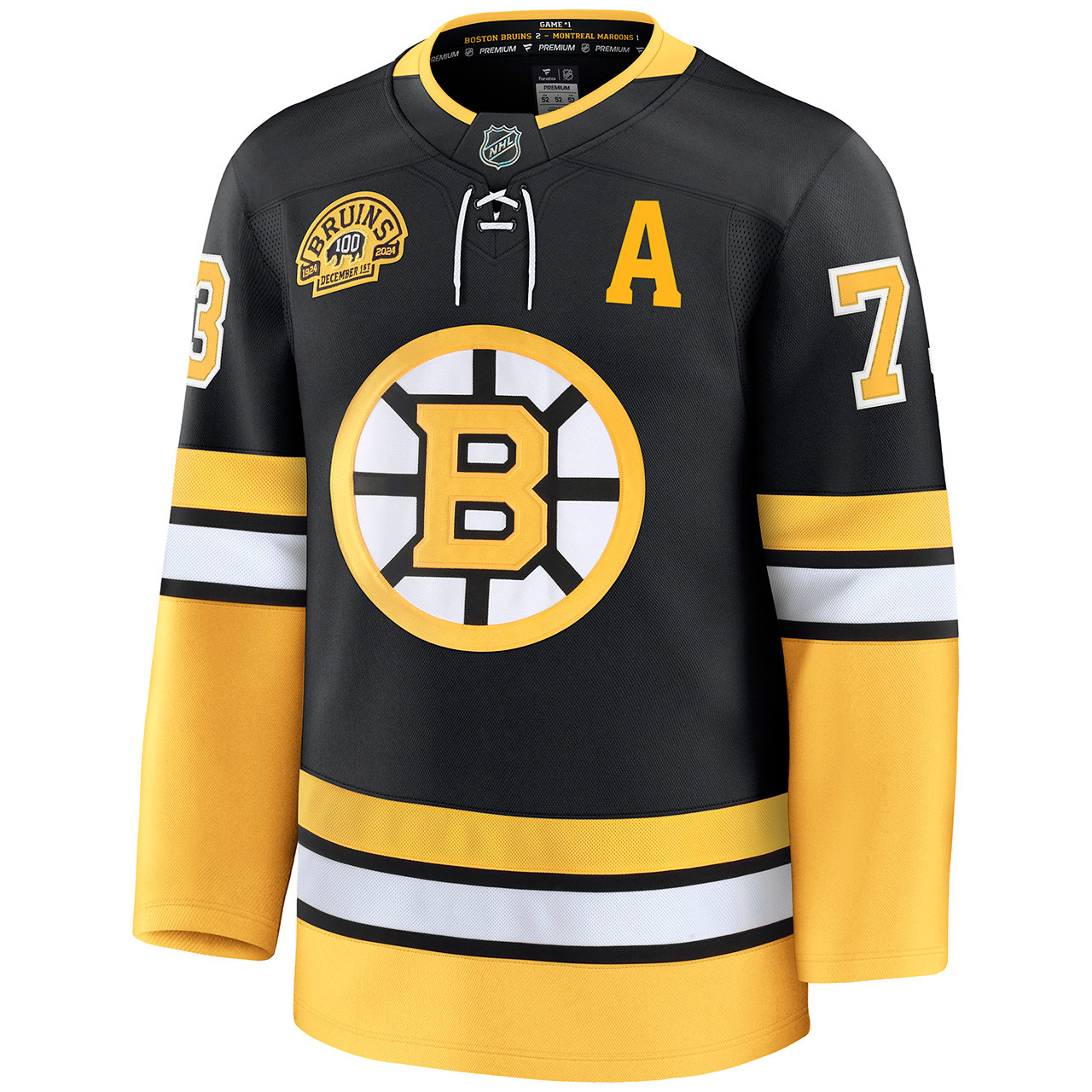 Charlie McAvoy Fanatics Premium Centennial Game Jersey - Boston