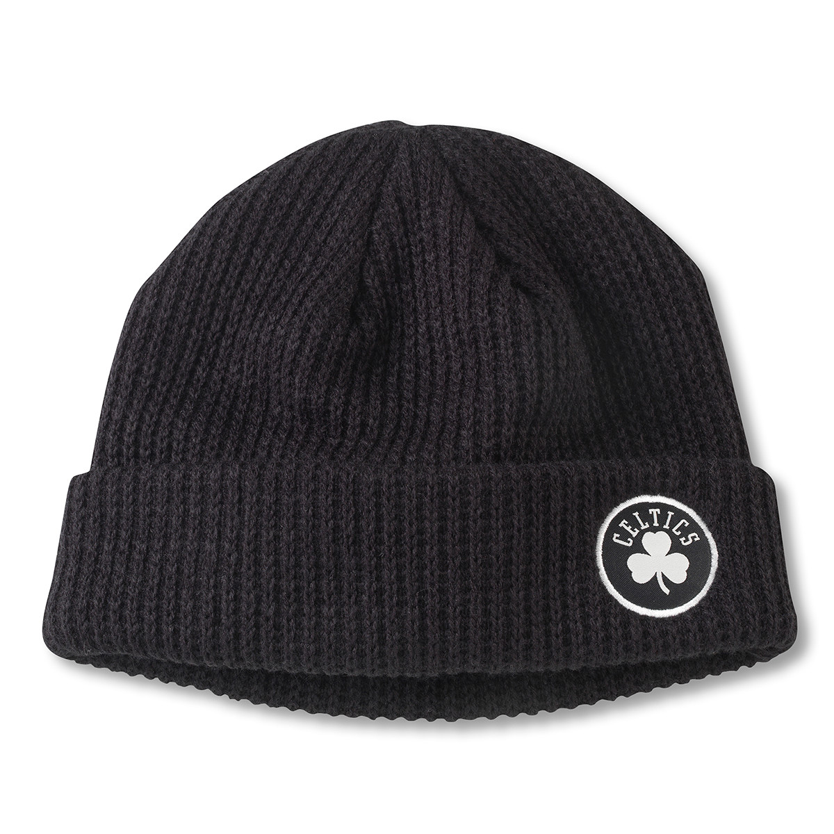 Celtics Fisher Black Ribbed Cuff Knit Hat - Boston ProShop