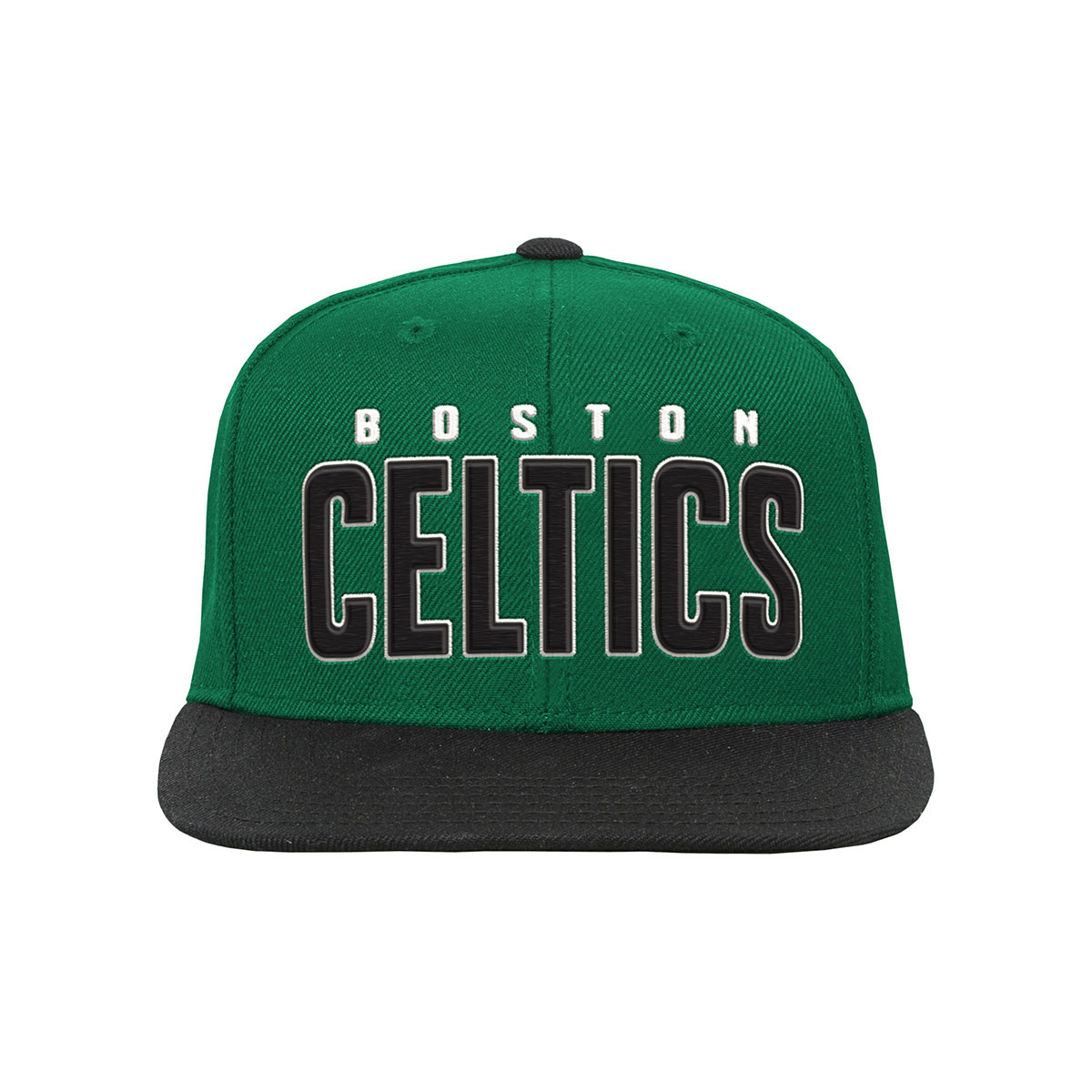 Celtics Youth Lockup Flatbrim Cap - Boston ProShop