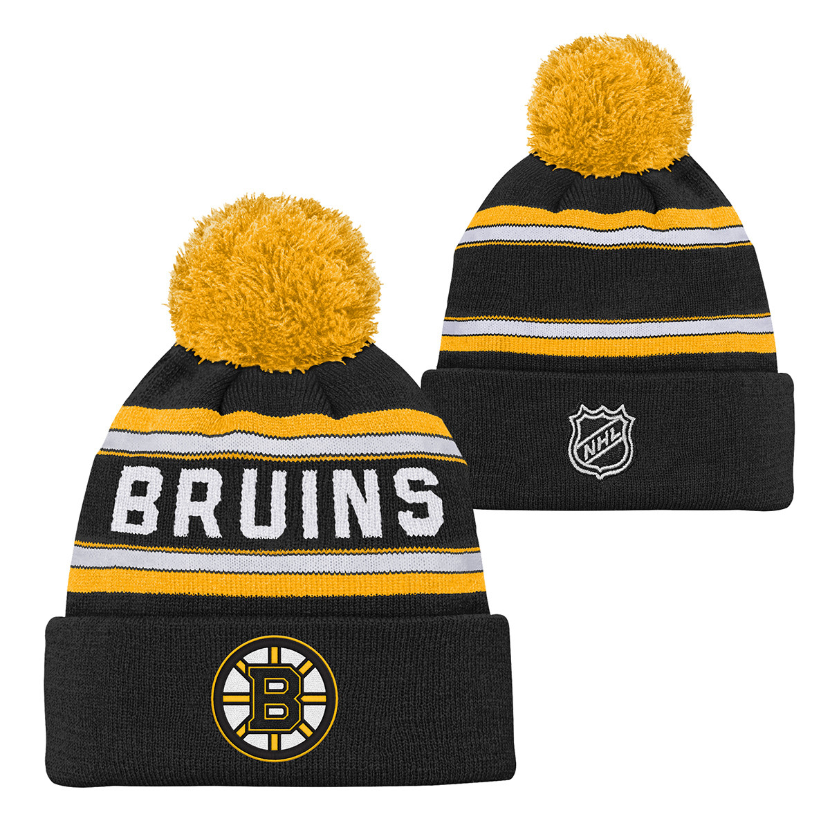 Bruins Preschool Wordmark Pom Knit Hat