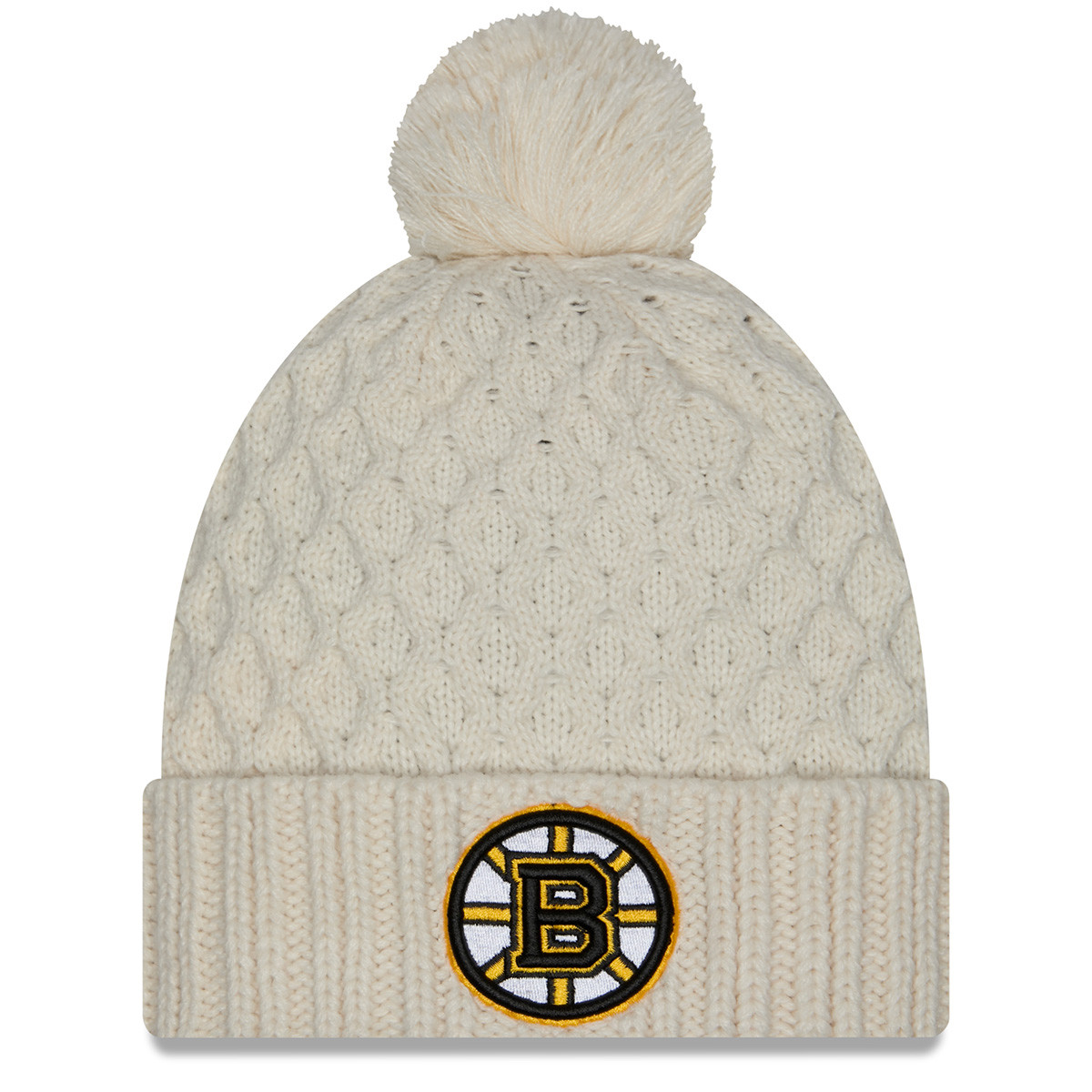 Bruins Ladies Chunky Pom Knit Hat - Boston ProShop