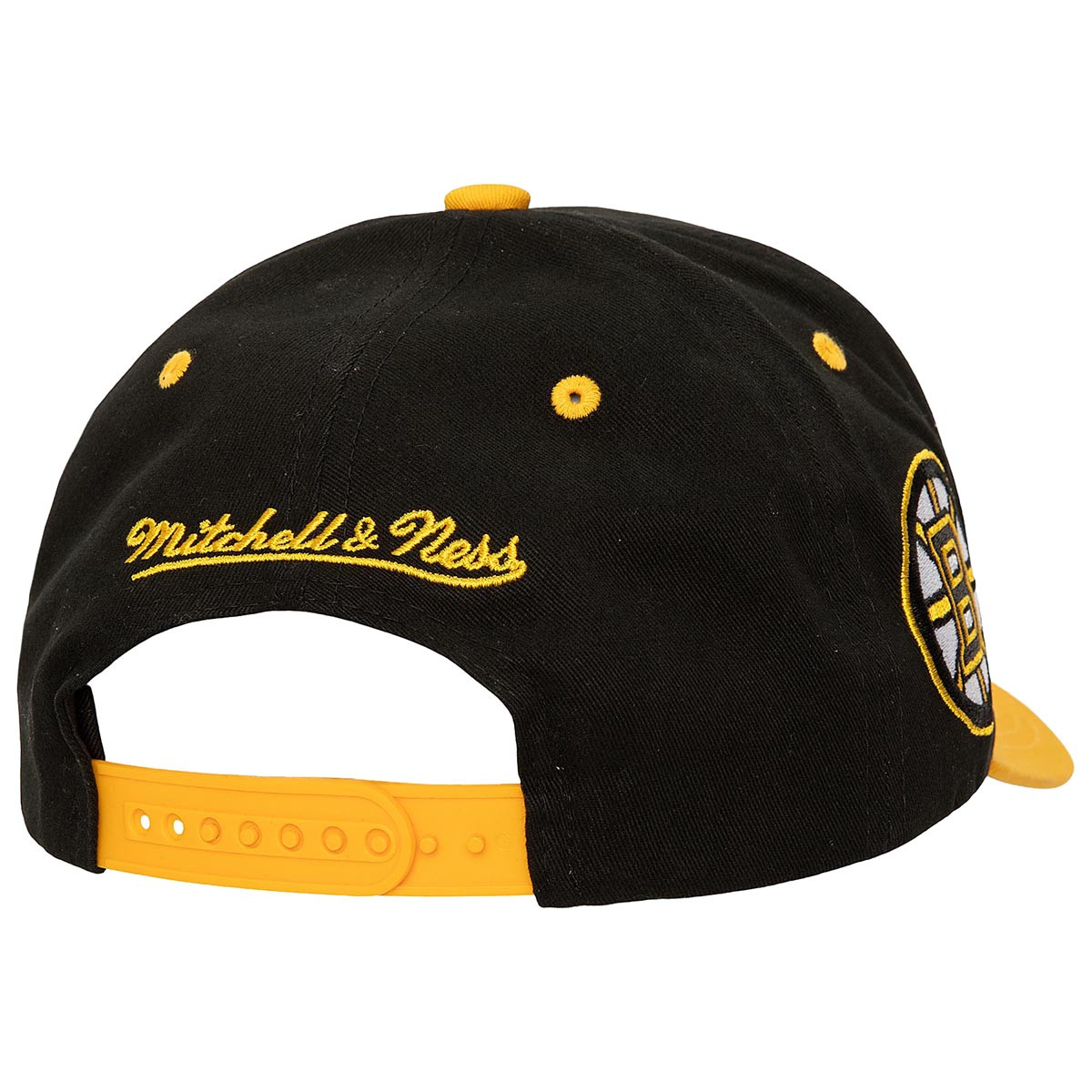 Bruins Mitchell & Ness Block Sweep SnapBack Cap - Boston ProShop