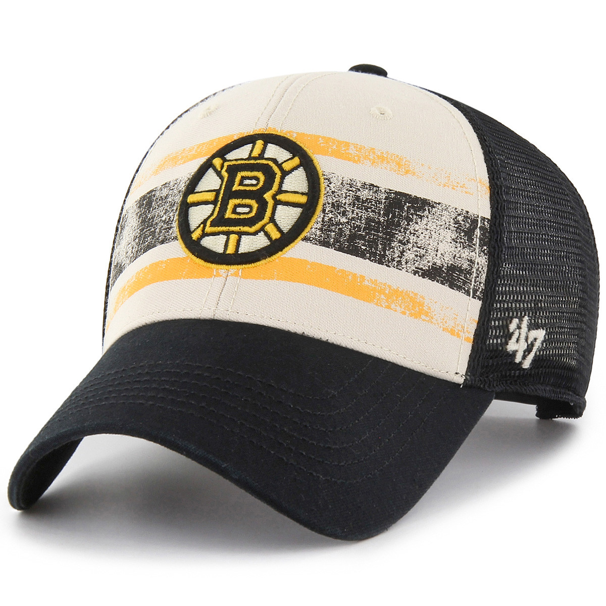 \'47 Brand Cap Hat Women One Size Boston Bruins Black Rope Faux Suede NHL Hockey Bruins  main image 4