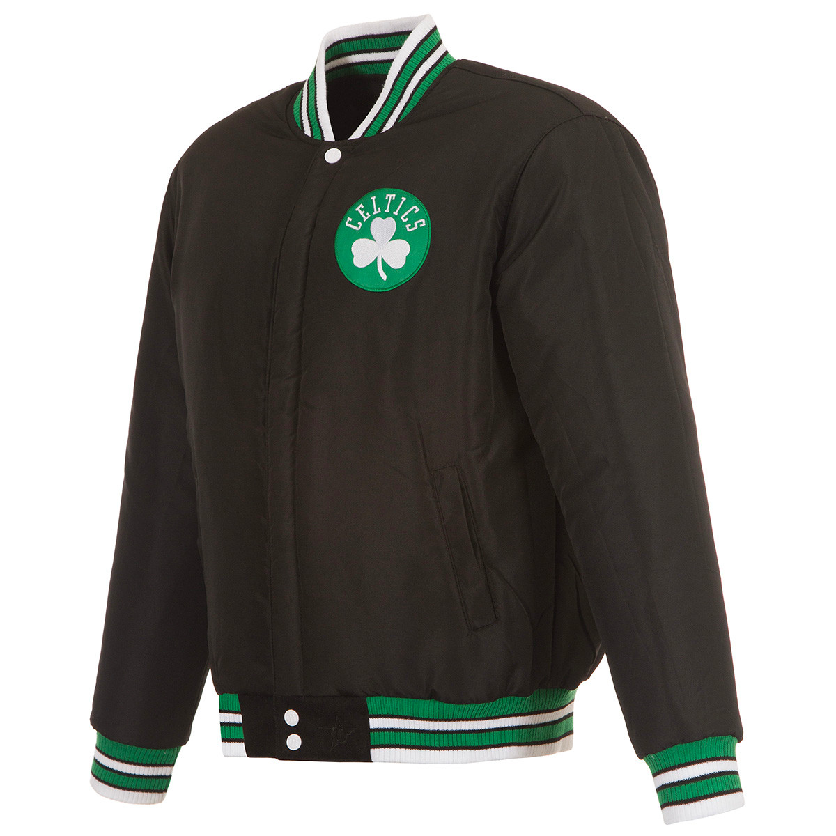 Celtics 2024 NBA Champions Black Reversible Jacket - Boston ProShop