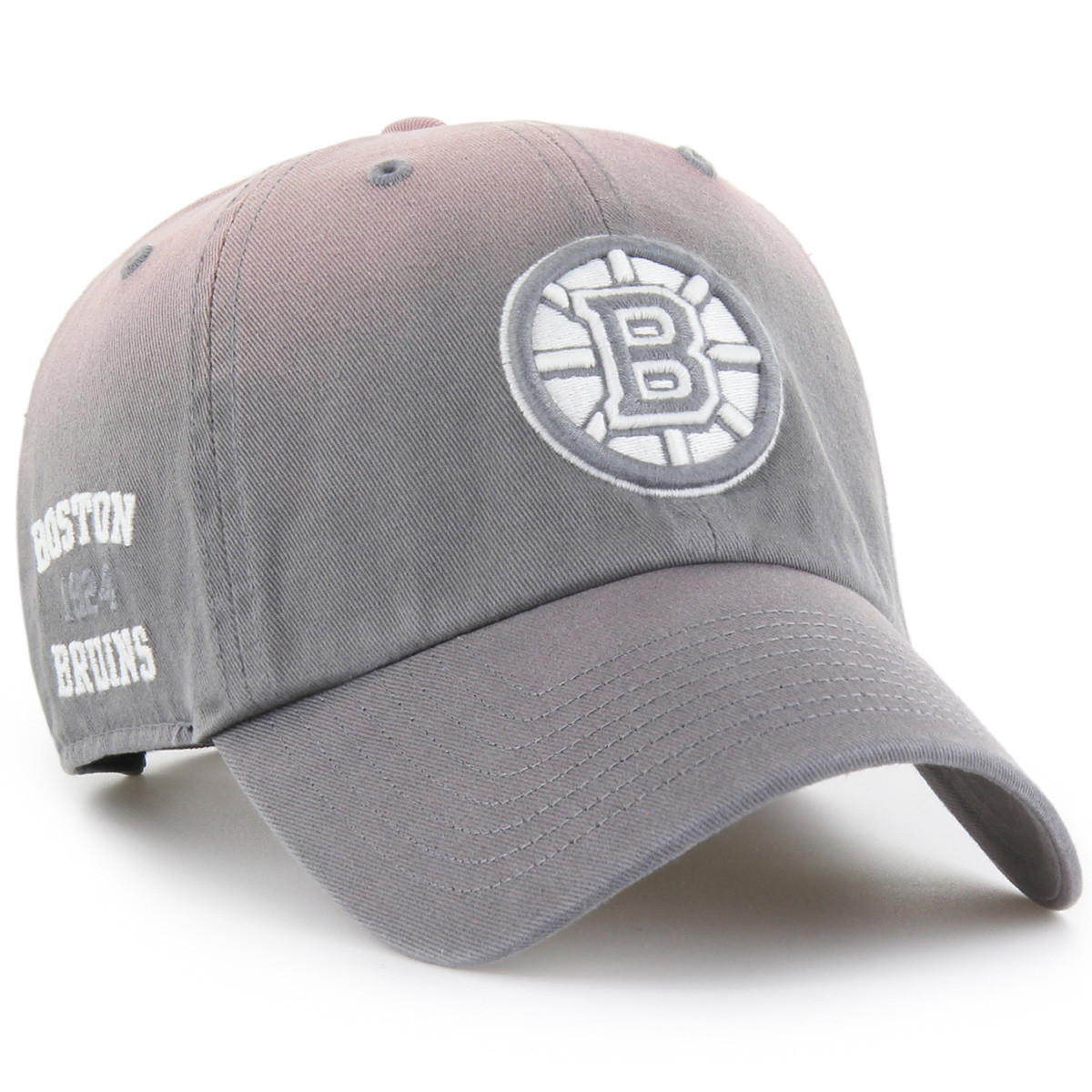Bruins '47 Truro Gray Clean Up Cap - Boston ProShop
