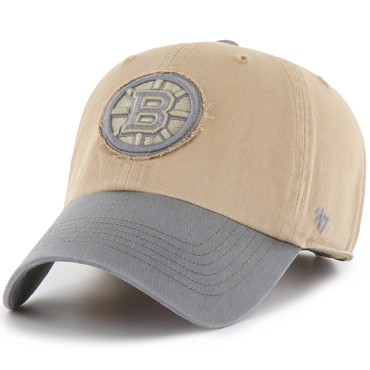 Bruins47CanyonKhakiCleanUpCap1