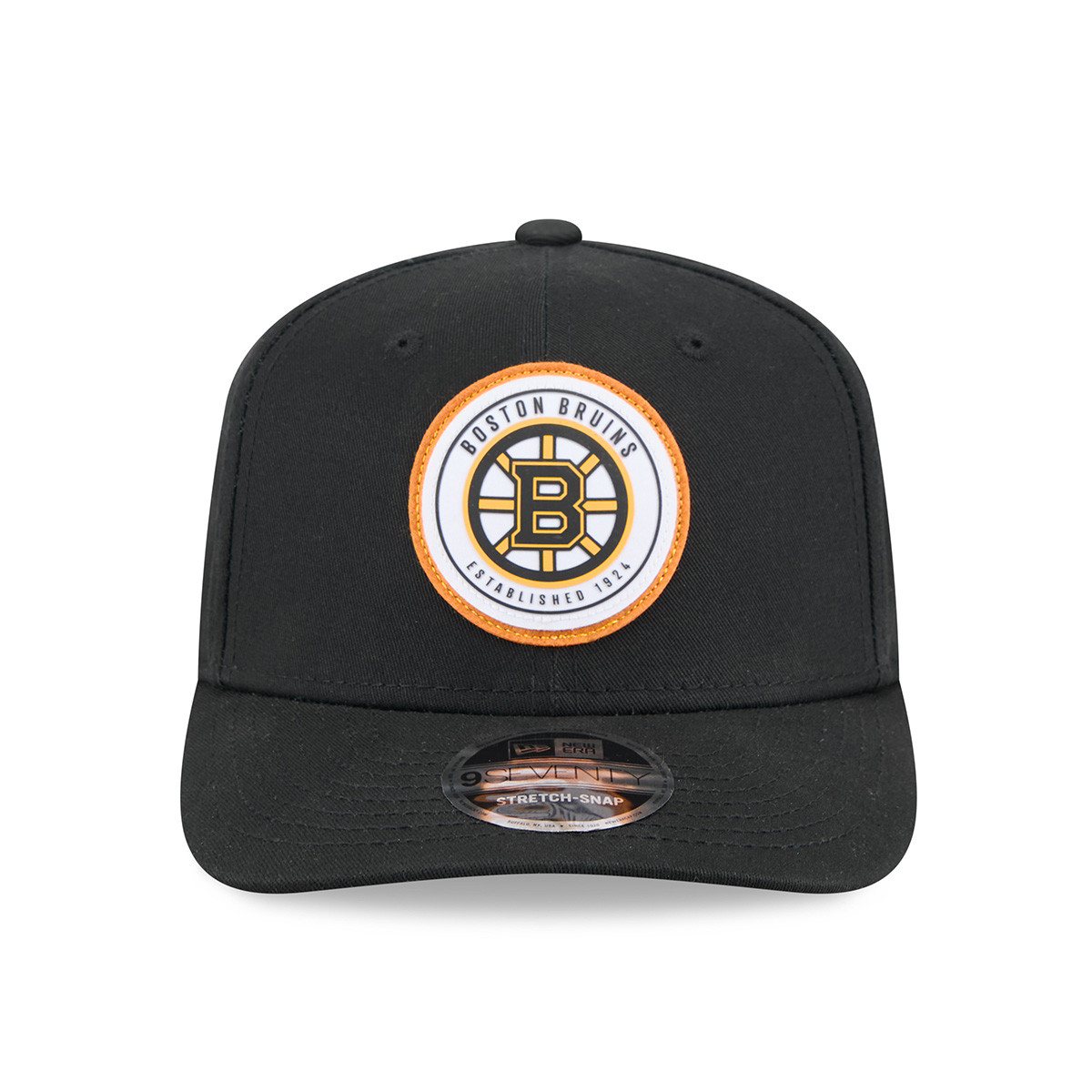 Bruins Youth New Era 9SEVENTY Circle Patch Black SnapBack Cap