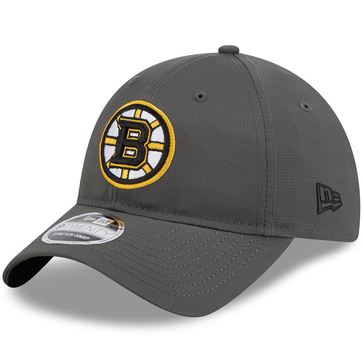 Bruins New Era Ripstop Charcoal 9TWENTY Cap - Boston ProShop