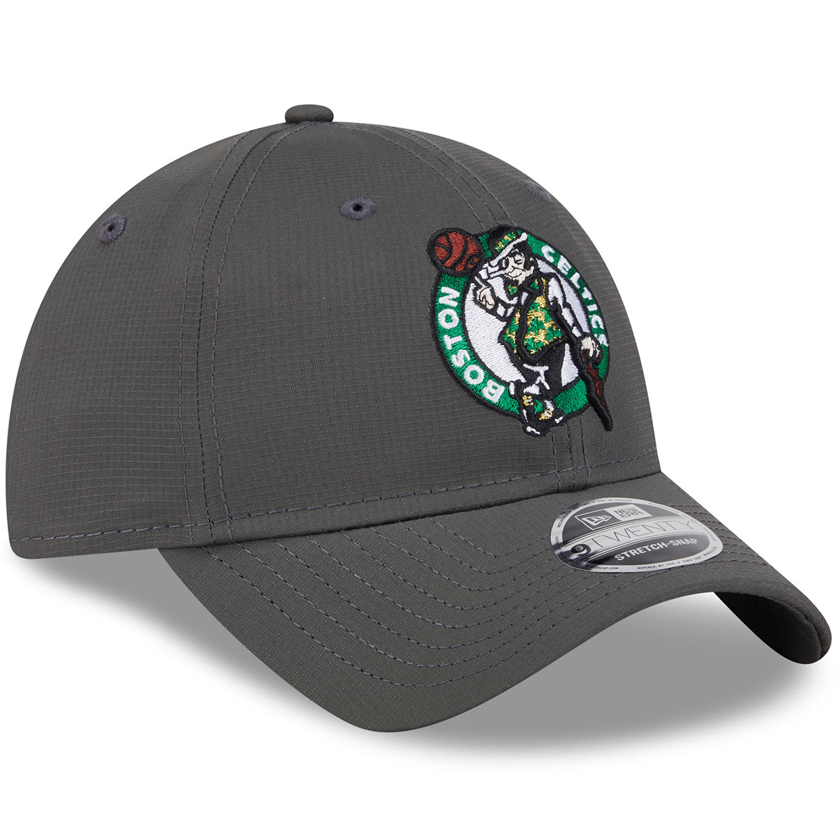 Celtics New Era Ripstop Charcoal 9TWENTY Cap - Boston ProShop