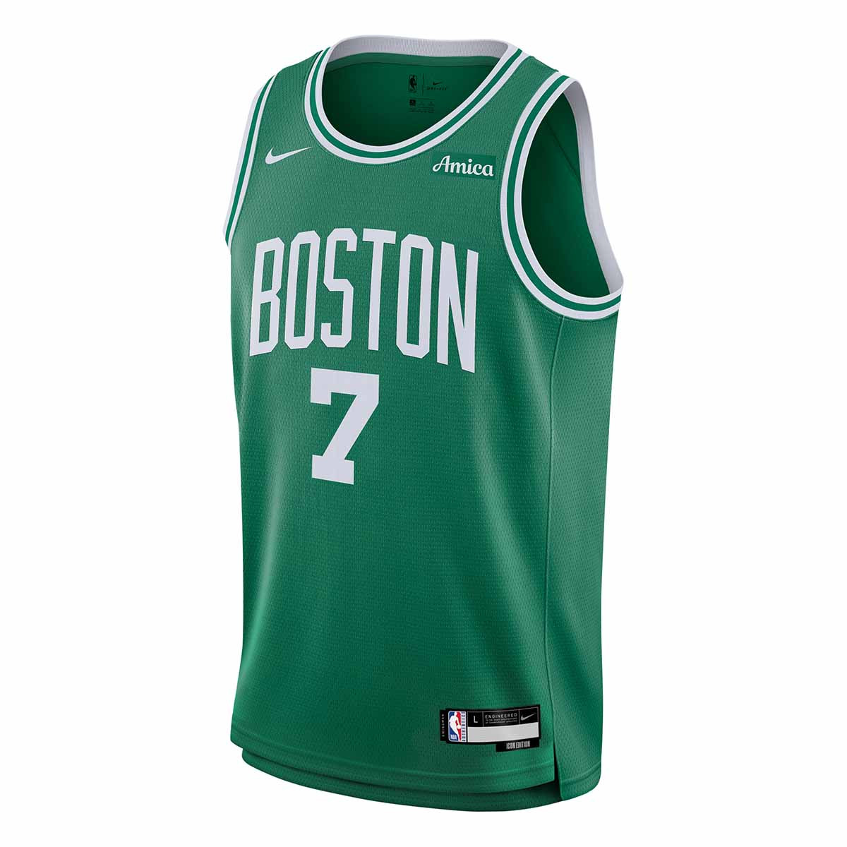 Youth Jaylen Brown Icon Swingman Nike Jersey w/Amica Patch