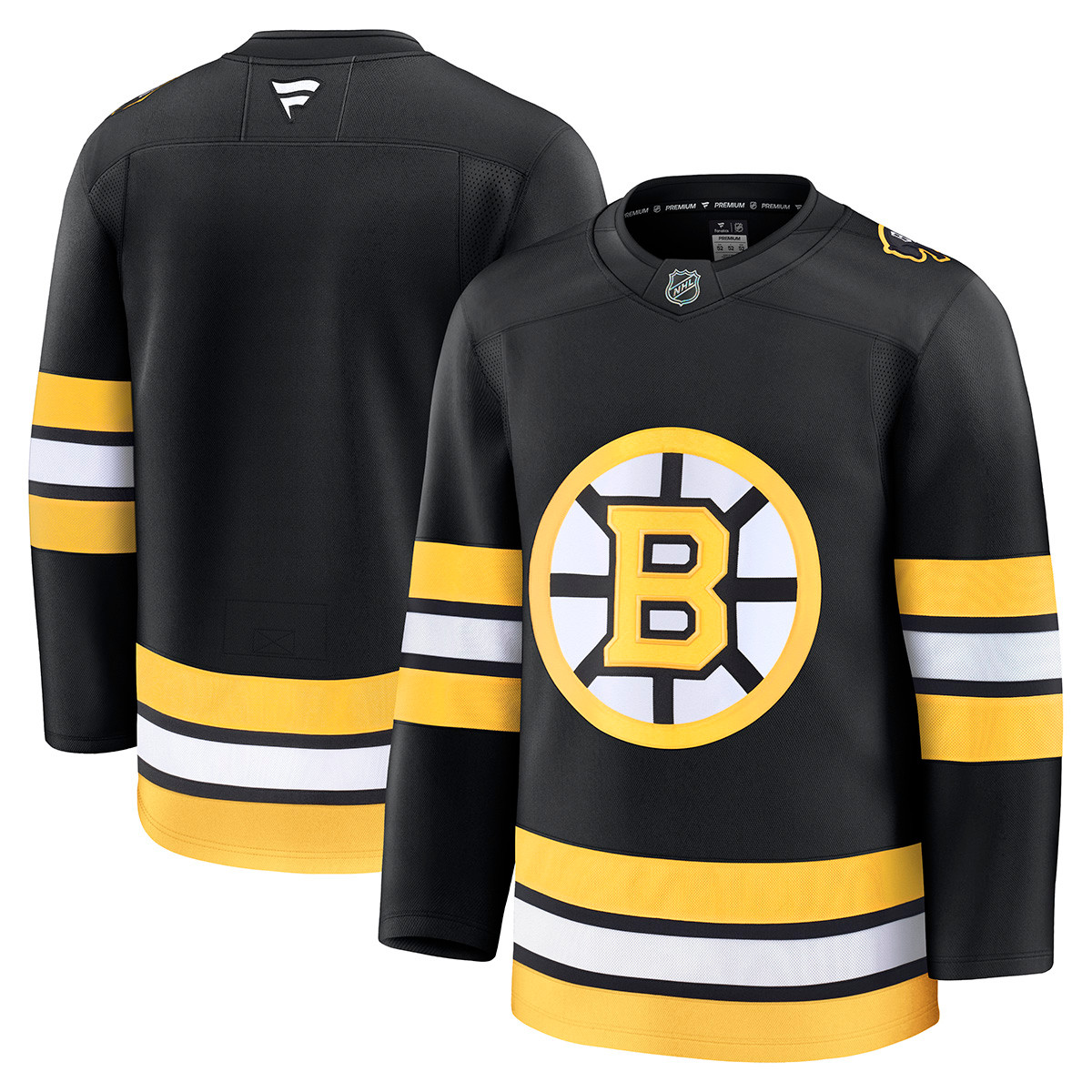 Bruins Fanatics Premium Black Home Blank Jersey