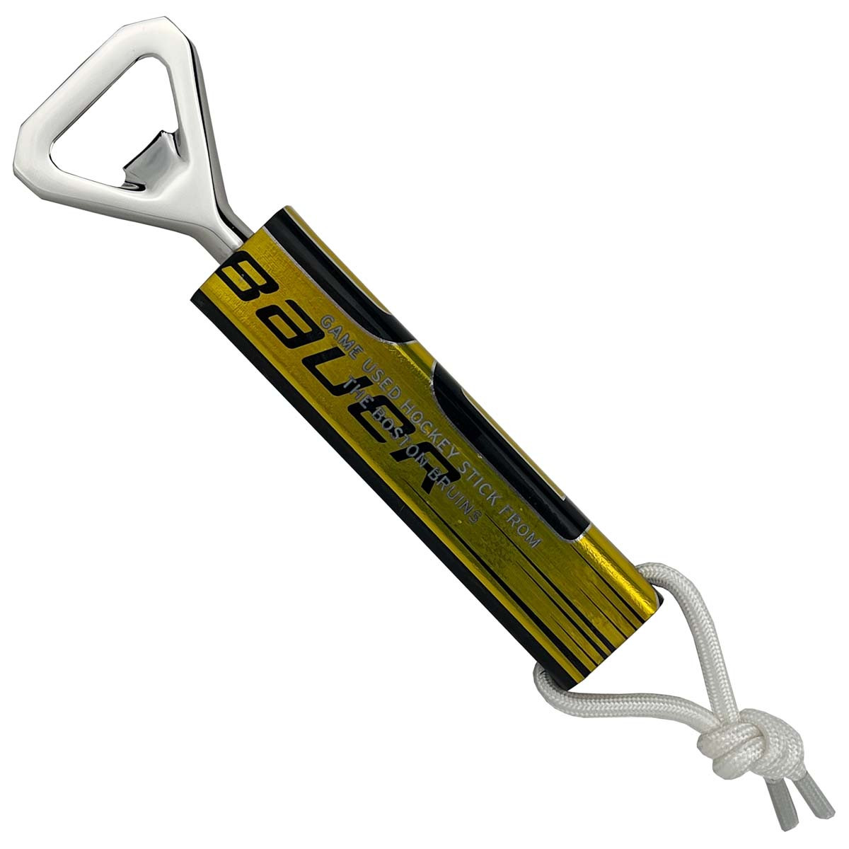 Game-Used Hockey Stick Bottle Opener - Charlie McAvoy - Boston ProShop