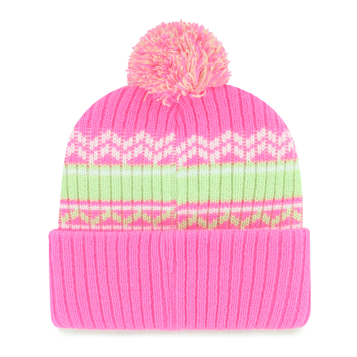 Pink and Green Pom Pom Beanie 686 Youth Pom Beanie | Skis.com main image 3