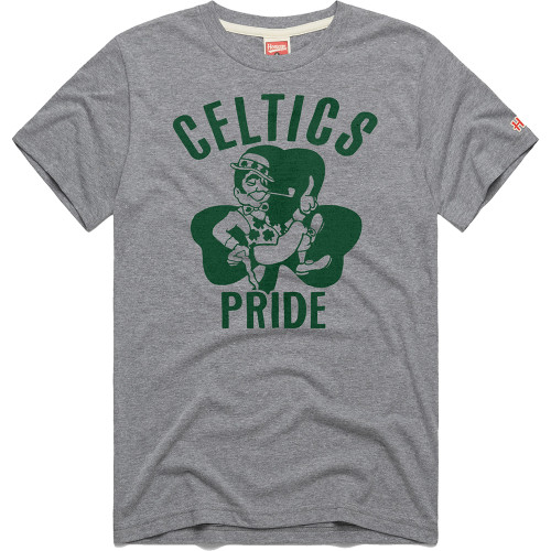 Celtics Gray Celtics Pride Tee | Boston 