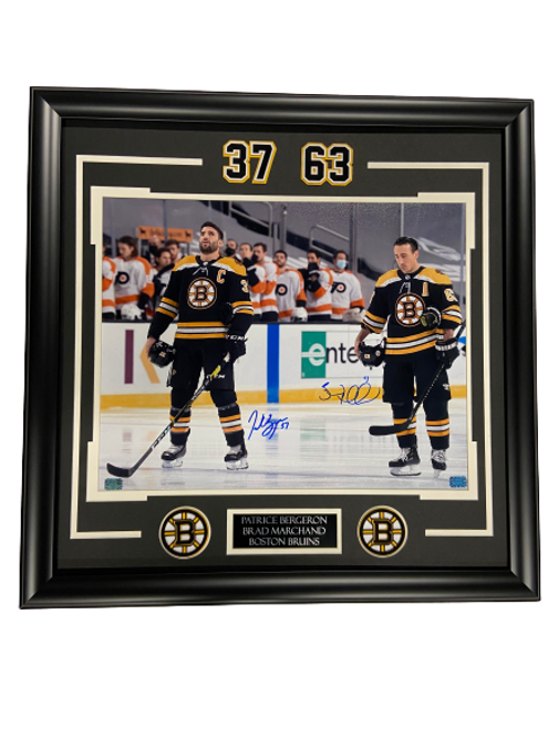 Brad Marchand Boston Bruins Signed Autographed Alternate Home Jersey 16x20
