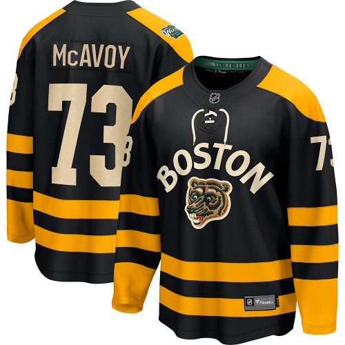 Fanatics Boston Bruins 2019 Winter Classic Replica Jersey - Charlie McAvoy  - Adult