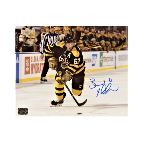 Brad Marchand and David Pastrnak Signed / Autographed Photo 16x20 Frame