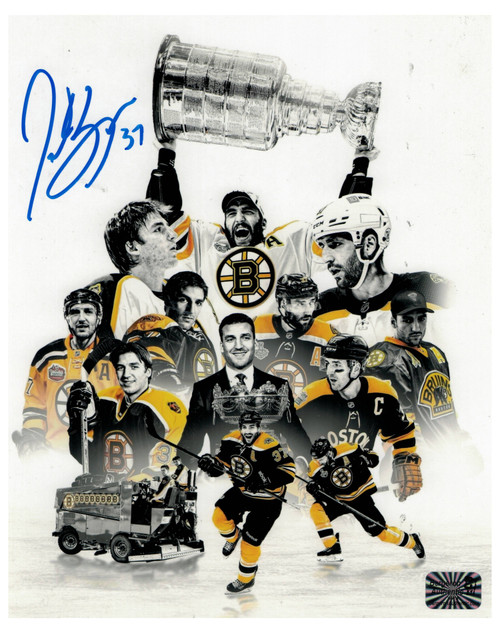 Patrice Bergeron Boston Bruins signed MULTI INSCRIBED Boston