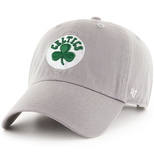 Celtics '47 Shamrock Gray Clean Up Cap 