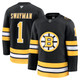 Jeremy Swayman Bruins Fanatics Premium Black Home Jersey Image coming soon src=