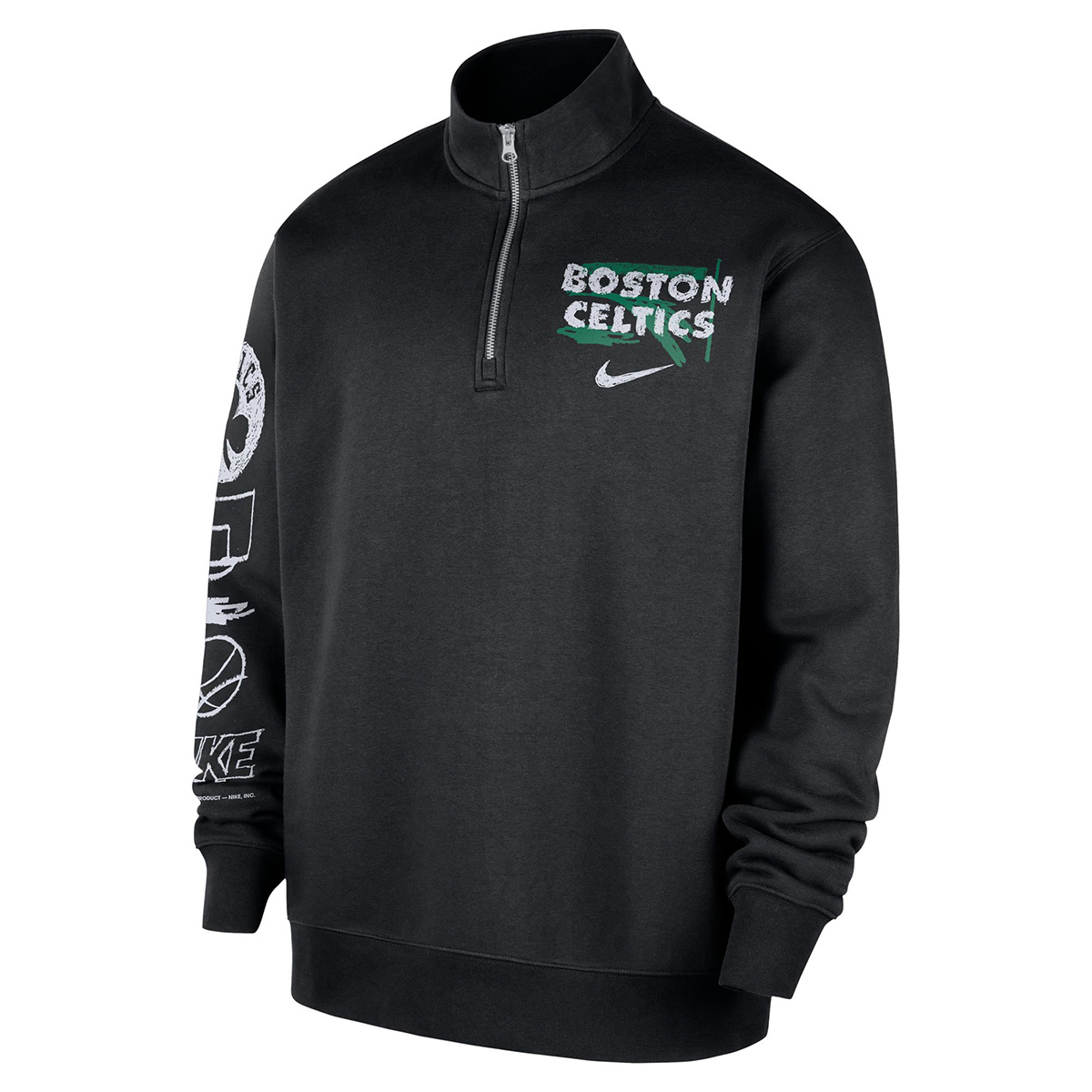 Celtics Nike Courtside Half-Zip Top
