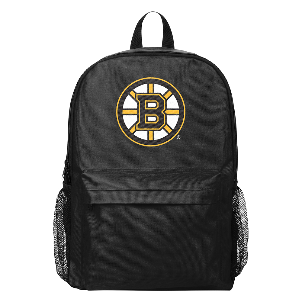Bruins Black Solid Logo BackPack | Boston Pro Shop display picture 1