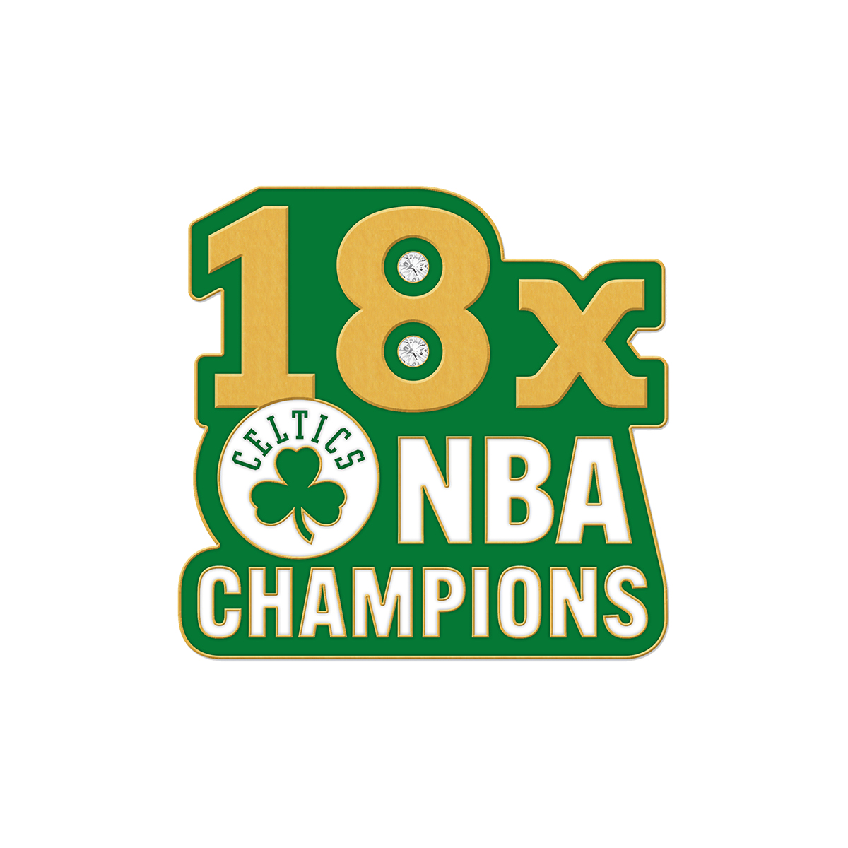 Celtics18XNBAChampionsLapelPin