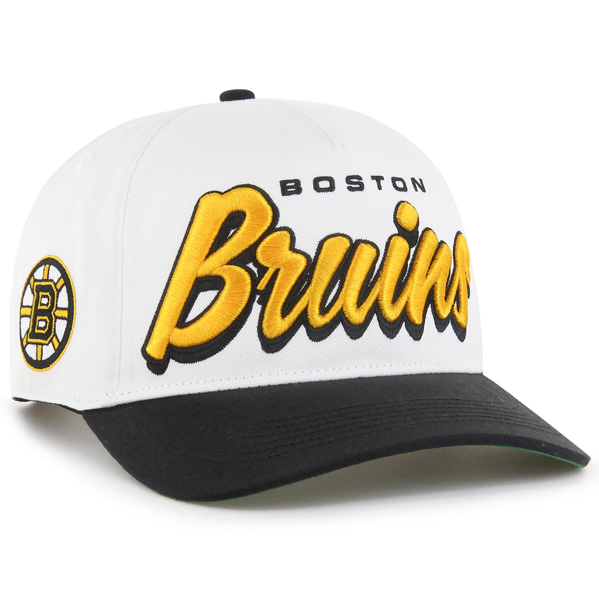 Bruins '47 Drop Shadow White Hitch Cap