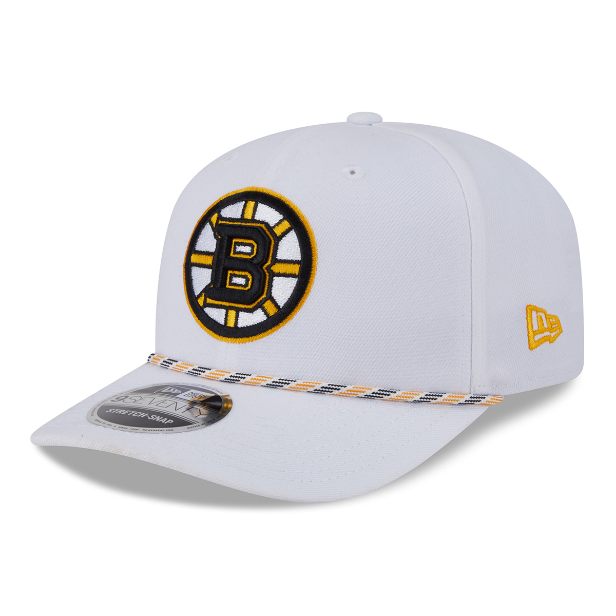 Bruins Youth New Era 9SEVENTY Multi-Rope White SnapBack Cap