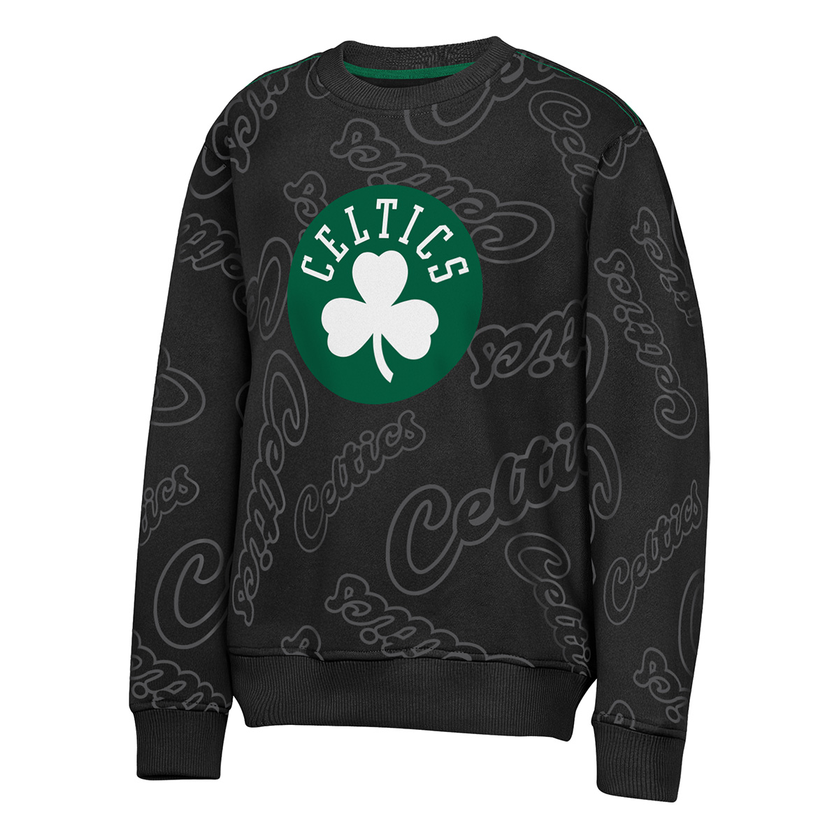 Celtics Youth All Ball Black Crew Sweatshirt