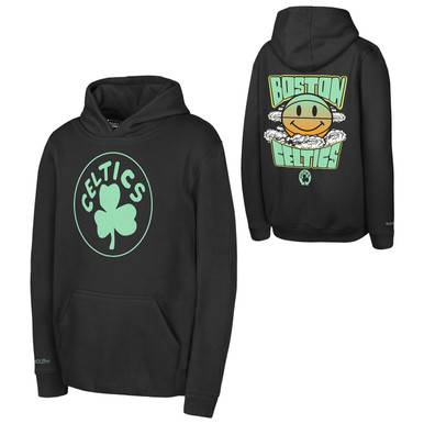 Celtics Youth Mitchell & Ness Emoji Black Pullover Hood